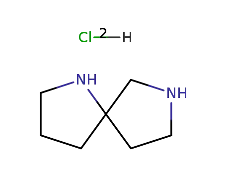 Molecular Structure of 82386-80-9 (1,7-DIAZA-SPIRO[4.4]NONANE 2HCL)