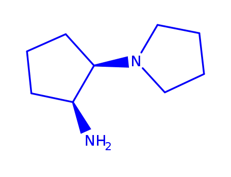 Molecular Structure of 88807-07-2 (TRANS-2-(PYRROLIDIN-1-YL)CYCLOPENTANAMINE)