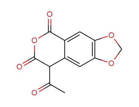 Molecular Structure of 73232-16-3 (5H-1,3-Dioxolo[4,5-g][2]benzopyran-5,7(8H)-dione, 8-acetyl-)