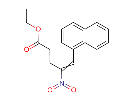 Molecular Structure of 82590-37-2 (ethyl 5-(naphthalen-1-yl)-4-nitropent-4-enoate)