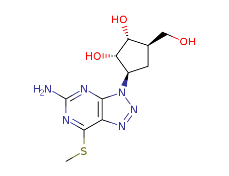 (1R,2S,3R,5R)-3-(3-amino-5-methylsulfanyl-2,4,7,8,9-pentazabicyclo[4.3.0]nona-2,4,7,10-tetraen-9-yl)-5-(hydroxymethyl)cyclopentane-1,2-diol cas  88801-90-5