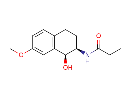 Propanamide,
N-(1,2,3,4-tetrahydro-1-hydroxy-7-methoxy-2-naphthalenyl)-, cis-