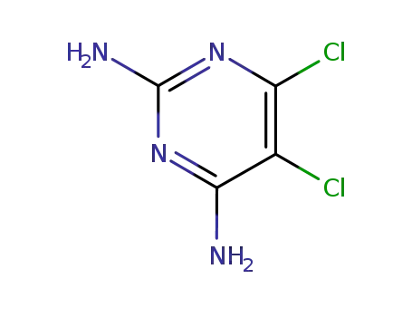 Molecular Structure of 89033-89-6 (5,6-dichloropyrimidine-2,4-diamine)