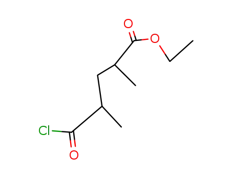 Molecular Structure of 90722-58-0 (4-carboethoxy-2R,4R-dimethylbutanoyl chloride)