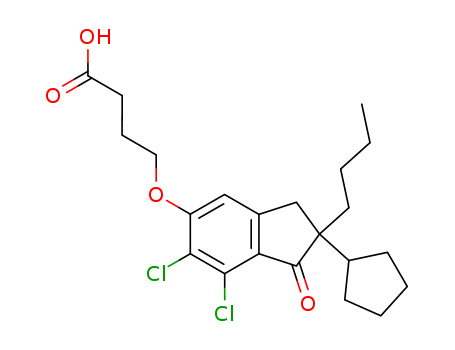 DCPIB;4-[(2-Butyl-6,7-dichloro-2-cyclopentyl-2,3-dihydro-1-oxo-1H-inden-5-yl)oxy]butanoicacid
