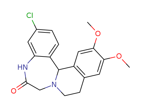 3-CHLORO-12,13-DIMETHOXY-5,9,10,14B-TETRAHYDROISOQUINO[2,1-D][1,4]BENZ ODIAZEPIN-6(7H)-ONE