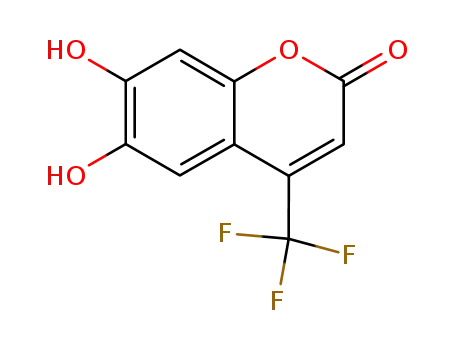 Molecular Structure of 82747-36-2 (6,7-DIHYDROXY-4-(TRIFLUOROMETHYL)COUMARIN)