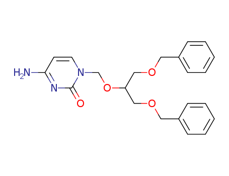 2(1H)-Pyrimidinone, 4-amino-1-[[2-(phenylmethoxy)-1-[(phenylmethoxy)methyl]ethoxy]methyl]- cas  82410-29-5
