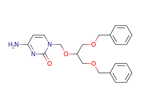 Molecular Structure of 82410-29-5 (4-amino-1-({[1,3-bis(benzyloxy)propan-2-yl]oxy}methyl)pyrimidin-2(1H)-one)