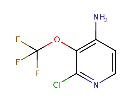 Molecular Structure of 1221171-79-4 (4-amino-2-chloro-3-(trifluoromethoxy)pyridine)