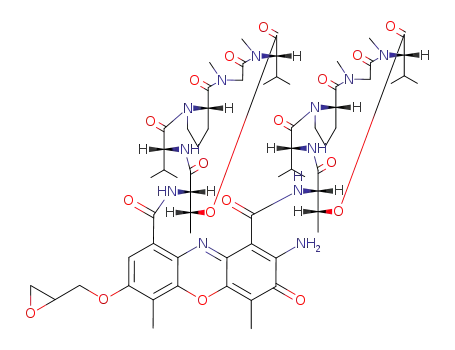 Molecular Structure of 82830-18-0 (7-(2,3-epoxypropoxy)actinomycin D)