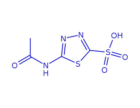 5-Acetamido-1,3,4-thiadiazole-2-sulfonic acid