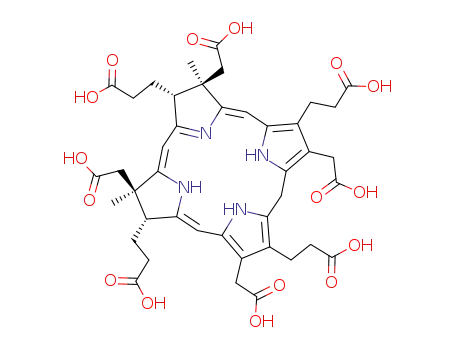 3-[(1Z,4Z,9Z)-(2R,3R,7R,8R)-7,12,17-Tris-(2-carboxy-ethyl)-3,8,13,18-tetrakis-carboxymethyl-3,8-dimethyl-2,3,7,8,15,21,23,24-octahydro-porphin-2-yl]-propionic acid