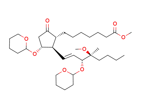 7-[(1R,2R,3R)-2-[(E)-(3R,4S)-4-Methoxy-4-methyl-3-(tetrahydro-pyran-2-yloxy)-oct-1-enyl]-5-oxo-3-(tetrahydro-pyran-2-yloxy)-cyclopentyl]-heptanoic acid methyl ester