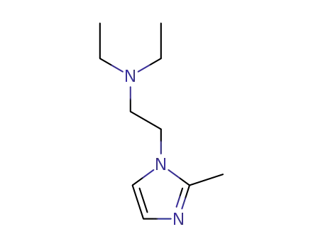 Molecular Structure of 82410-72-8 (N,N-diethyl-2-(2-methyl-1H-imidazol-1-yl)ethanamine)