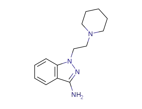 1H-Indazol-3-amine, 1-[2-(1-piperidinyl)ethyl]-