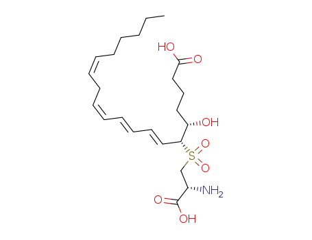 Molecular Structure of 82850-11-1 (leukotriene E-4 sulfone)