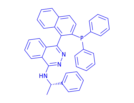 Molecular Structure of 1173836-08-2 ((R)-(+)-4-[2-(Diphenylphosphino)-1-naphthalenyl]-N-[(S)-1-phenylethyl]-1-phthalazinamine)