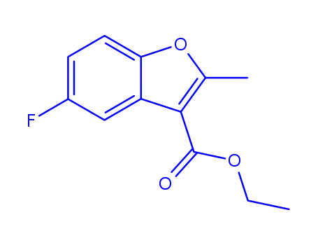 3-Benzofurancarboxylicacid,5-fluoro-2-methyl-,ethylester(9CI)