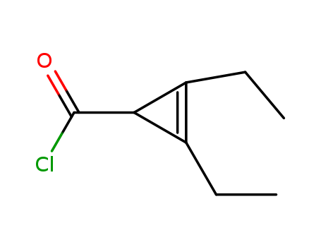 2-CYCLOPROPENE-1-CARBONYL CHLORIDE,2,3-DIETHYL-