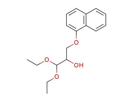 Molecular Structure of 82540-40-7 (1,1-diethoxy-3-(1-naphthoxy)-2-propanol)