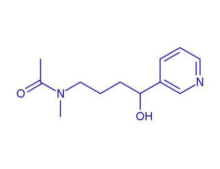 Molecular Structure of 887352-16-1 (4-(ACETYLMETHYLAMINO)-1-(3-PYRIDYL)-1-BUTANOL)