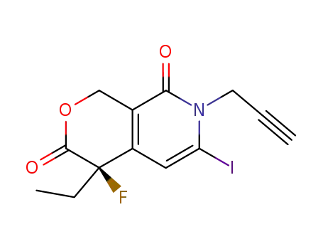 (R)-(-)-4-ethyl-4-fluoro-6-iodo-7-prop-2-ynyl-1H-pyrano[3,4-c]pyridin-3,8(4H,7H)-dione