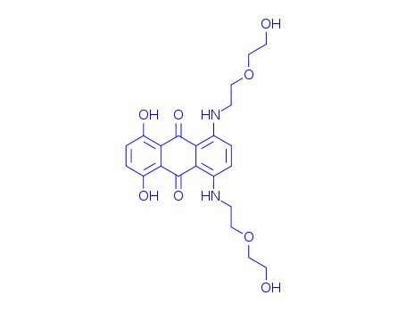 9,10-Anthracenedione, 1,4-dihydroxy-5,8-bis((2-(2-hydroxyethoxy)ethyl)amino)- cas  82654-75-9