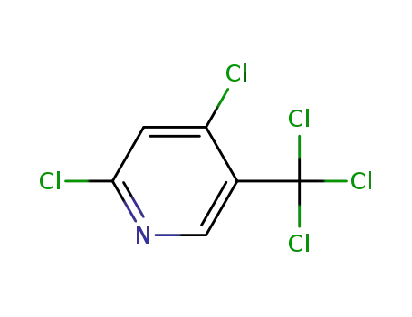 Molecular Structure of 95234-75-6 (Pyridine,2,4-dichloro-5-(trichloromethyl)-)