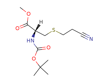 (R)-2-BOC-AMINO-3-(2-CYANO-ETHYLSULFANYL)-PROPANOIC ACID METHYL ESTER