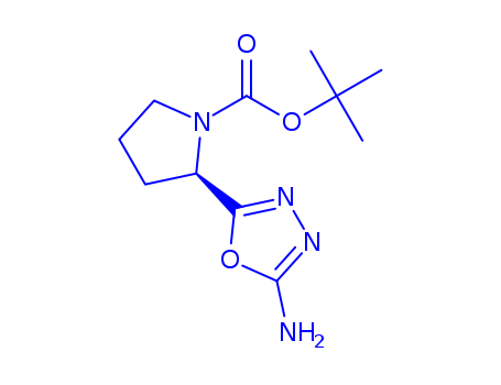 1-Pyrrolidinecarboxylicacid, 2-(5-amino-1,3,4-oxadiazol-2-yl)-, 1,1-dimethylethyl ester