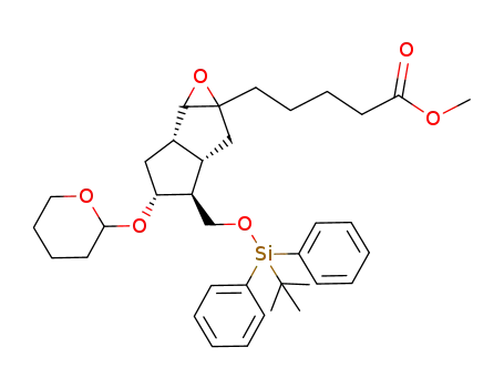 5-[(1bS,3R,4S,4aS)-4-(tert-Butyl-diphenyl-silanyloxymethyl)-3-(tetrahydro-pyran-2-yloxy)-hexahydro-1-oxa-cyclopropa[a]pentalen-5a-yl]-pentanoic acid methyl ester