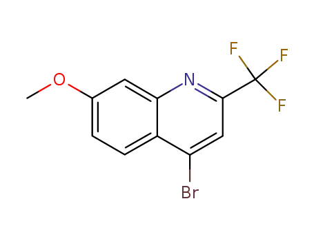 Molecular Structure of 89446-63-9 (4-bromo-7-methoxy-2(trifluoromethyl)quinoline)