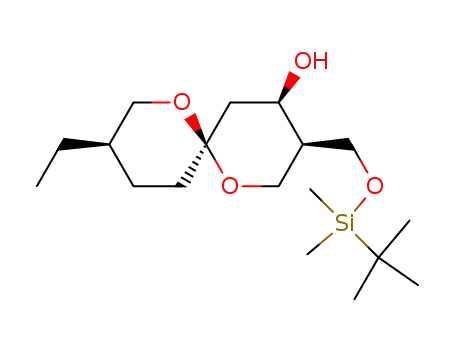 (3S*,4R*,6R*,9R*)-3-<(t-butyldimethyl)siloxy>methyl-9-ethyl-1,7-dioxaspiro<5.5>undecan-4-ol