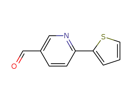Molecular Structure of 834884-61-6 (6-Thien-2-ylnicotinaldehyde)