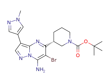 C<sub>20</sub>H<sub>26</sub>BrN<sub>7</sub>O<sub>2</sub>