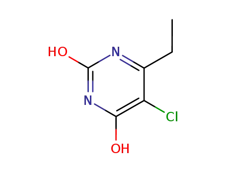 Molecular Structure of 89466-52-4 (5-chloro-6-ethylpyrimidine-2,4(1H,3H)-dione)