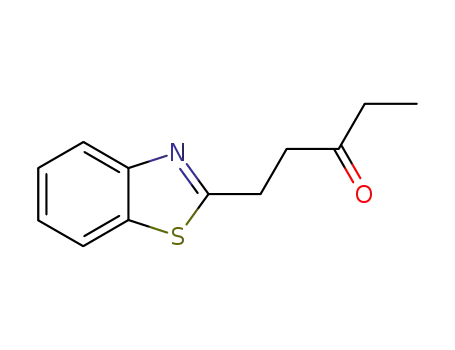 Molecular Structure of 89171-09-5 (3-Pentanone,1-(2-benzothiazolyl)(7CI))