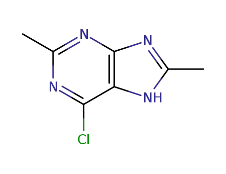 Molecular Structure of 98550-74-4 (1H-Purine, 6-chloro-2,8-dimethyl-)