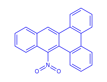 Molecular Structure of 83314-29-8 (9-nitrobenzo[f]tetraphene)