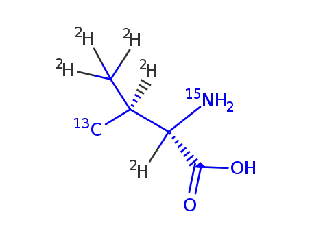 Molecular Structure of 83181-79-7 (DL-VALINE-2,3-D2)