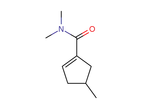 Molecular Structure of 83283-04-9 (1-Cyclopentene-1-carboxamide,  N,N,4-trimethyl-)