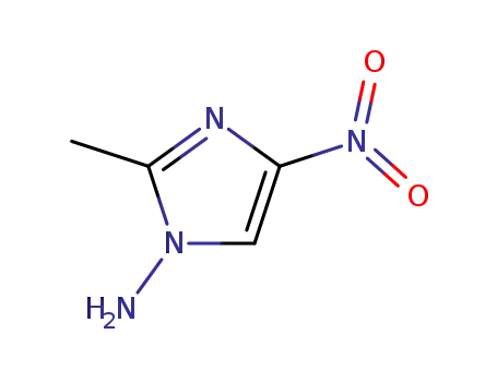 Molecular Structure of 83279-43-0 (1H-IMidazol-1-aMine, 2-Methyl-4-nitro-)