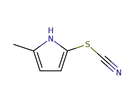 Molecular Structure of 89418-02-0 (Thiocyanic acid, 5-methylpyrrol-2-yl ester (7CI))