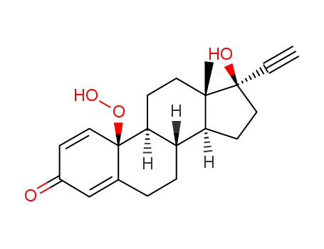 19-Norpregna-1,4-dien-20-yn-3-one,10-hydroperoxy-17-hydroxy-, (17a)- (9CI)