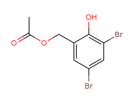 2-acetoxymethyl-4,6-dibromo-phenol