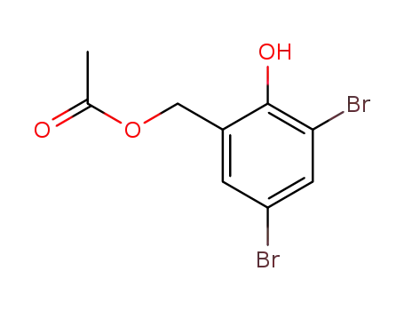 Molecular Structure of 56442-55-8 (2-acetoxymethyl-4,6-dibromo-phenol)