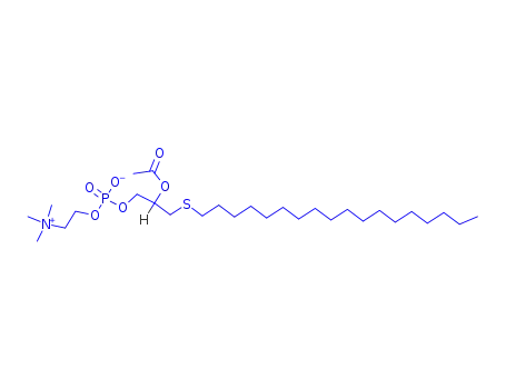 Molecular Structure of 89314-81-8 (2-Acetyl-S-octadecyl-1-thioglycero-3-phosphocholine)