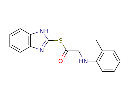 에탄티오산, ((2-메틸페닐)아미노)-, S-1H-벤즈이미다졸-2-일 에스테르