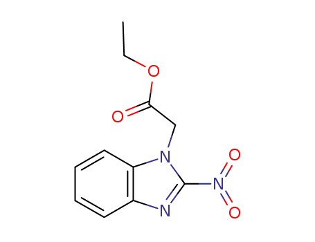 Molecular Structure of 83167-04-8 (2-Nitro-1H-benzimidazole-1-acetic acid ethyl ester)